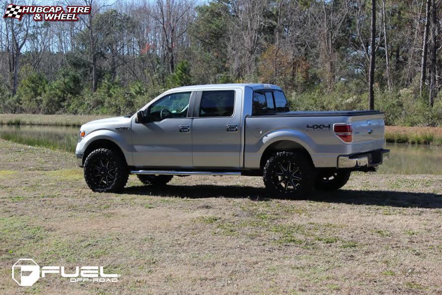 vehicle gallery/ford f 150 fuel maverick d538 0X0  Black & Milled wheels and rims